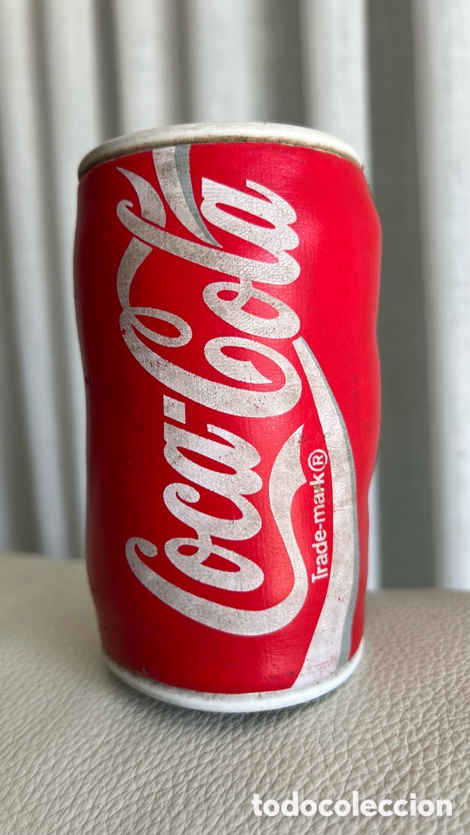 Coleccionismo de Coca-Cola y Pepsi: ANTIGUA LATA PROPAGANDA DE COCA COLA DE TELA REYENA