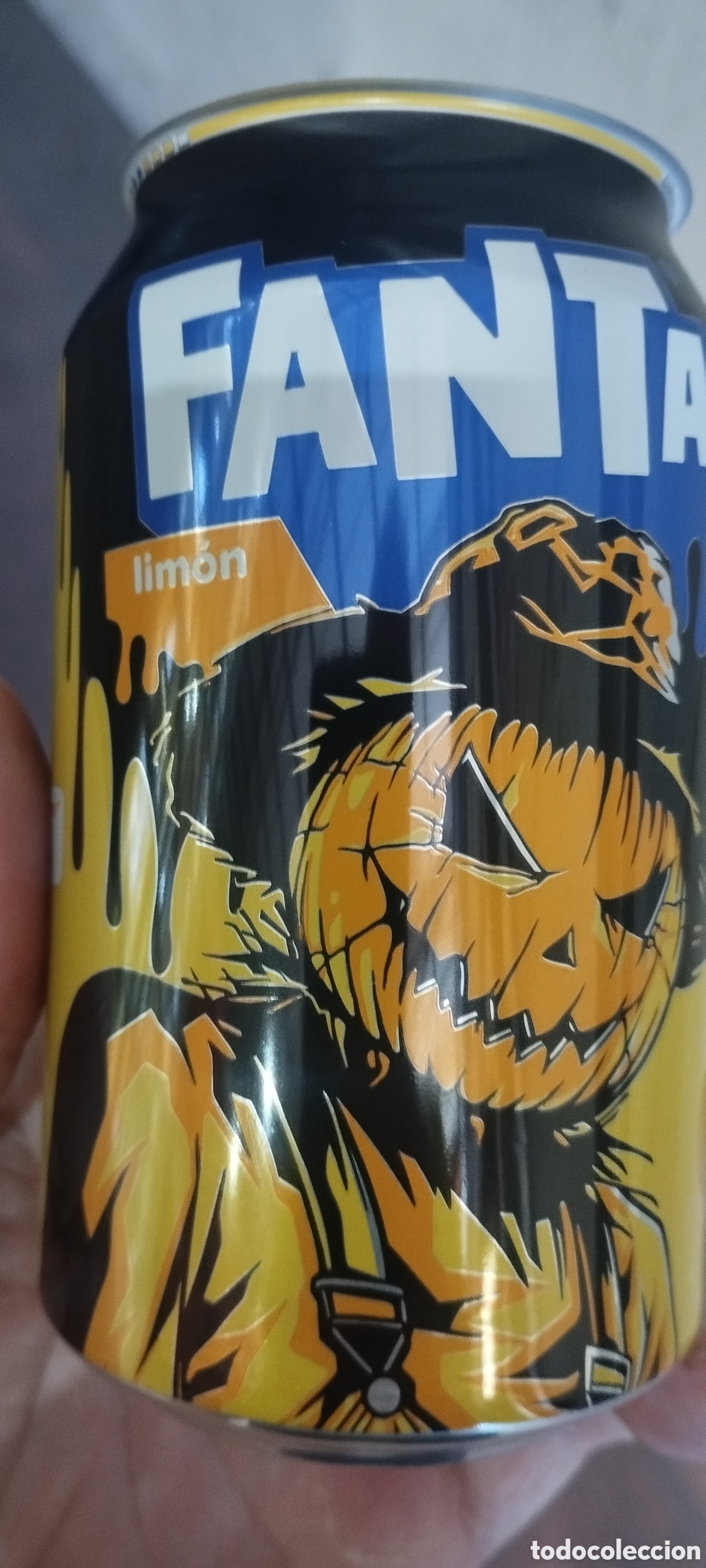Coleccionismo de Coca-Cola y Pepsi: Lata Fanta vac&iacute;a para coleccionista