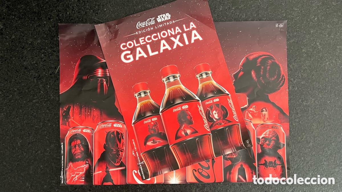 Coleccionismo de Coca-Cola y Pepsi: 2 POSTERS GUERRA DE LAS GALAXIAS , STAR WARS PROMOCI&Oacute;N COCA COLA