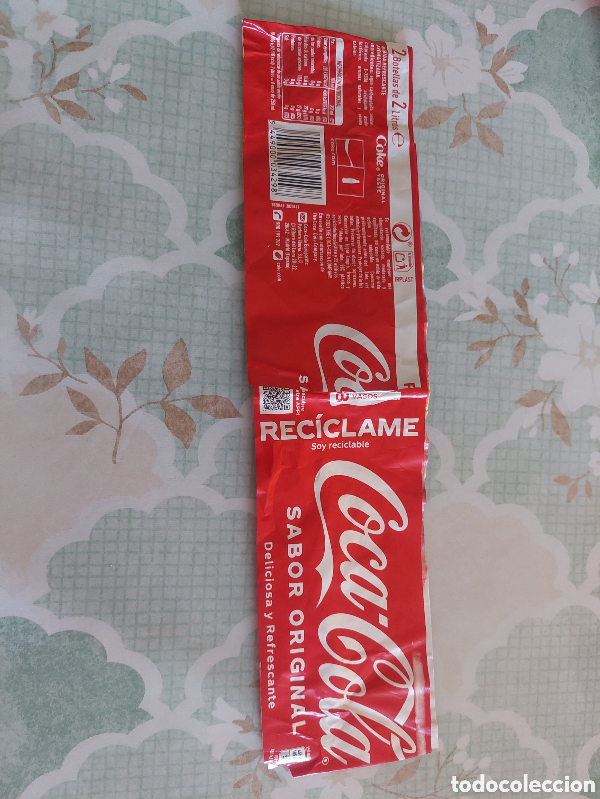 Coleccionismo de Coca-Cola y Pepsi: ETIQUETA COCA-COLA 2 BOTELLAS PACK AHORRO