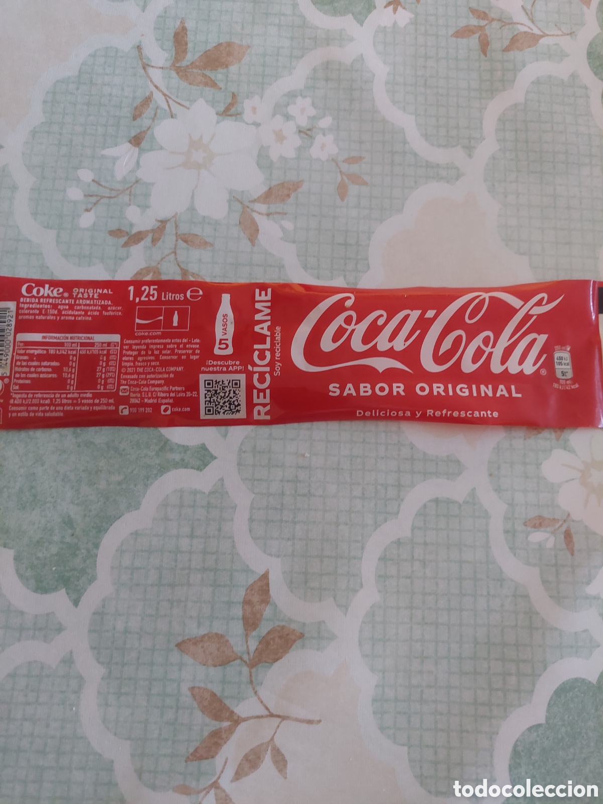 Coleccionismo de Coca-Cola y Pepsi: Coke Coca-Cola etiqueta 1.25 l