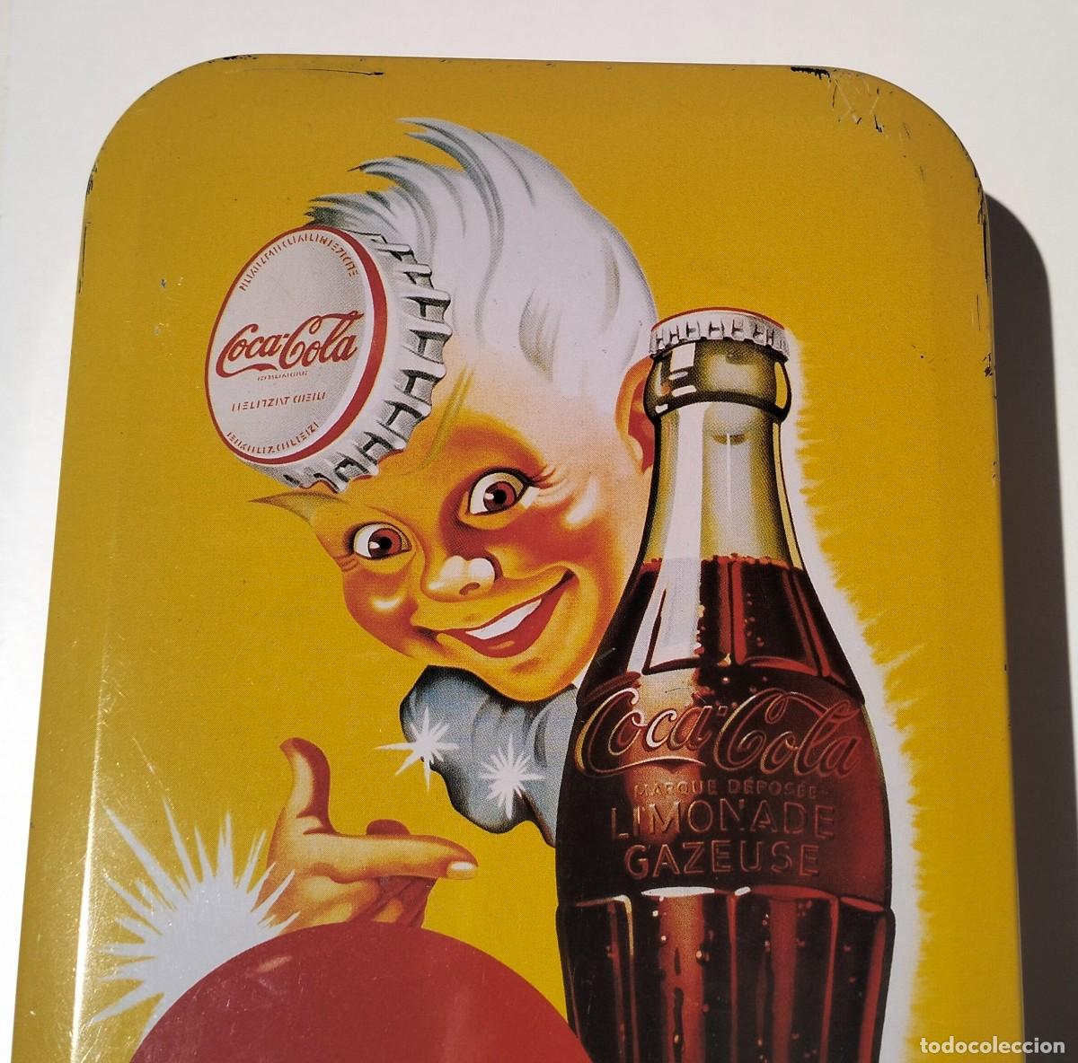 Coleccionismo de Coca-Cola y Pepsi: Caja original y oficial de coca cola fabricada en Ginebra a&ntilde;os 90.