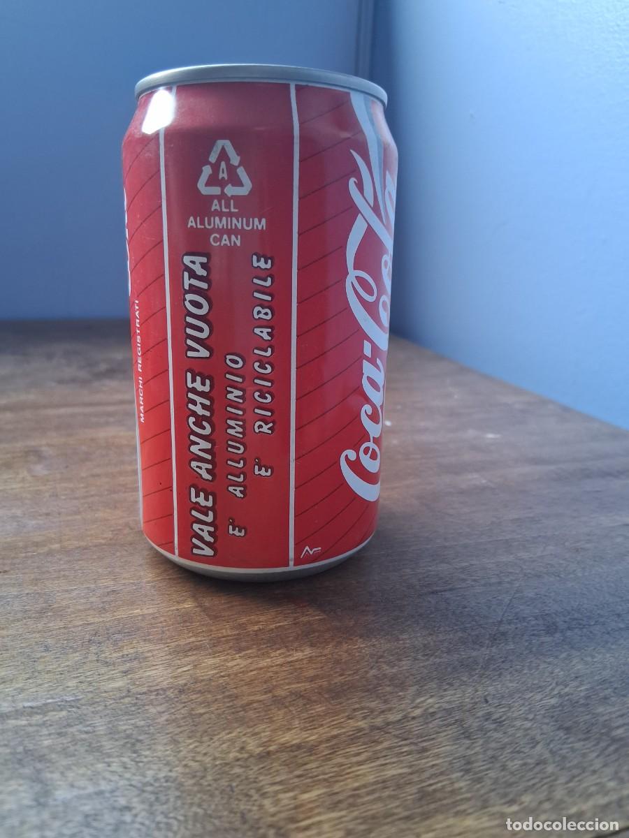 Coleccionismo de Coca-Cola y Pepsi: Lata de coca cola edici&oacute;n aluminio reciclaje italiana Italia