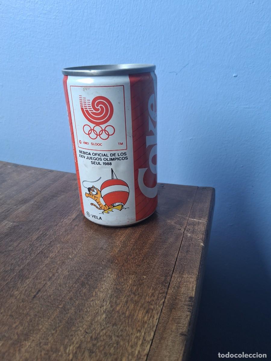 Coleccionismo de Coca-Cola y Pepsi: lata de COCA COLA a&ntilde;o 1988 JUEGOS OL&Iacute;MPICOS SEUL N&deg; 6 VELA NAUTICA