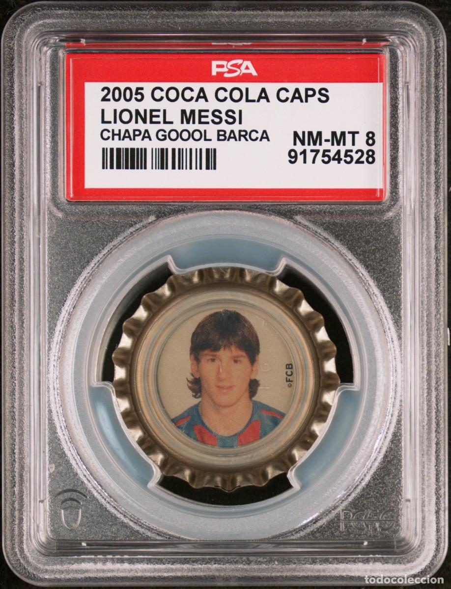 Collecting of Coca-Cola and Pepsi: Lionel Messi Chapa Goool Bar&ccedil;a 2006 Coca Cola Caps Psa 8