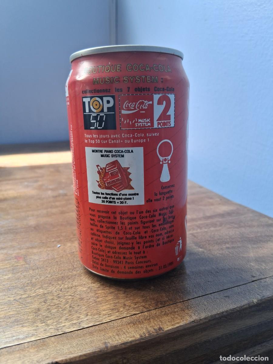 Coleccionismo de Coca-Cola y Pepsi: Lata de Francia COCA COLA Music System Top 50 m&uacute;sica Juegos Ol&iacute;mpicos de Se&uacute;l 1988