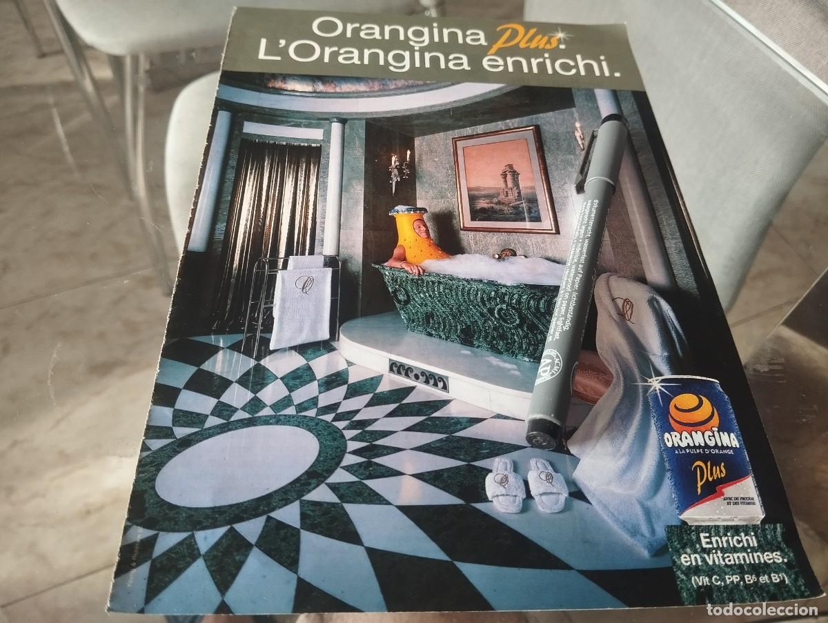 Coleccionismo de Coca-Cola y Pepsi: ORANGINA PLUS ANUNCIO PUBLICIDAD REVISTA FRANCESA 1995