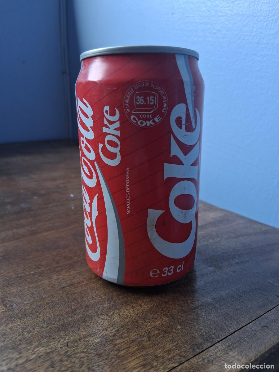 Coleccionismo de Coca-Cola y Pepsi: Lata de coca cola c&oacute;digo de acceso del sistema de videotex Minitel en Francia