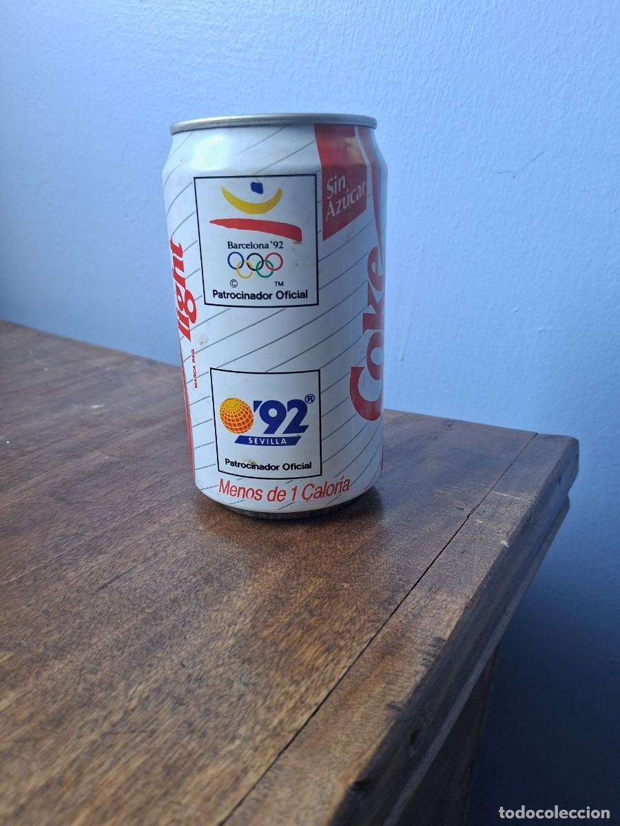 Coleccionismo de Coca-Cola y Pepsi: Lata coca cola light Juegos ol&iacute;mpicos de Barcelona expo sevilla 92 a&ntilde;o 1992