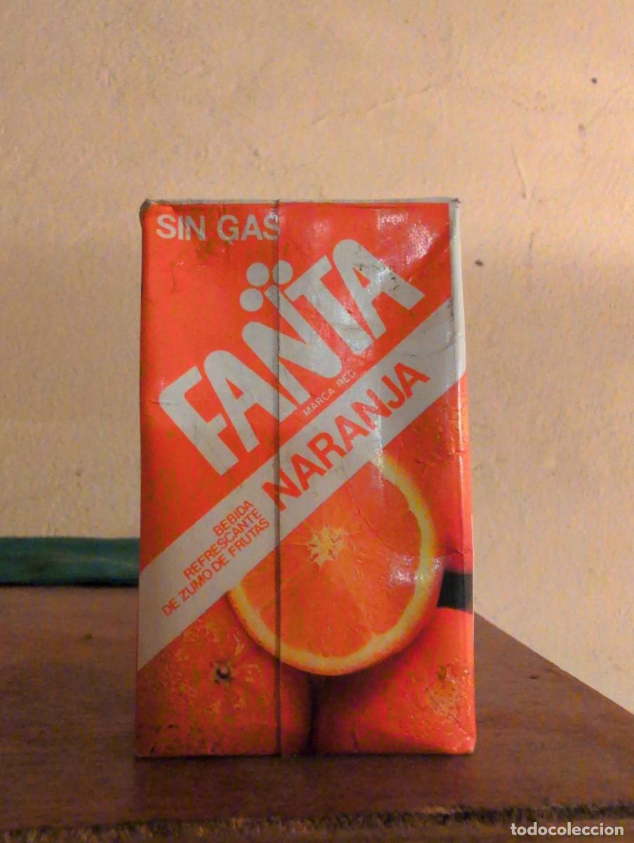 Coleccionismo de Coca-Cola y Pepsi: Rar&iacute;simo Mini Tetra Brick Fanta Naranja SIN GAS (A&ntilde;os 80). &iexcl;LLENO, CERRADO Y EN PERFECTO ESTADO!