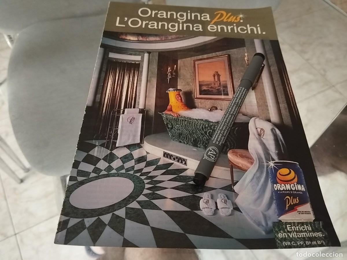 Coleccionismo de Coca-Cola y Pepsi: ORANGINA PLUS ANUNCIO PUBLICIDAD REVISTA FRANCESA 1995 BINITO PARA ENMARCAR