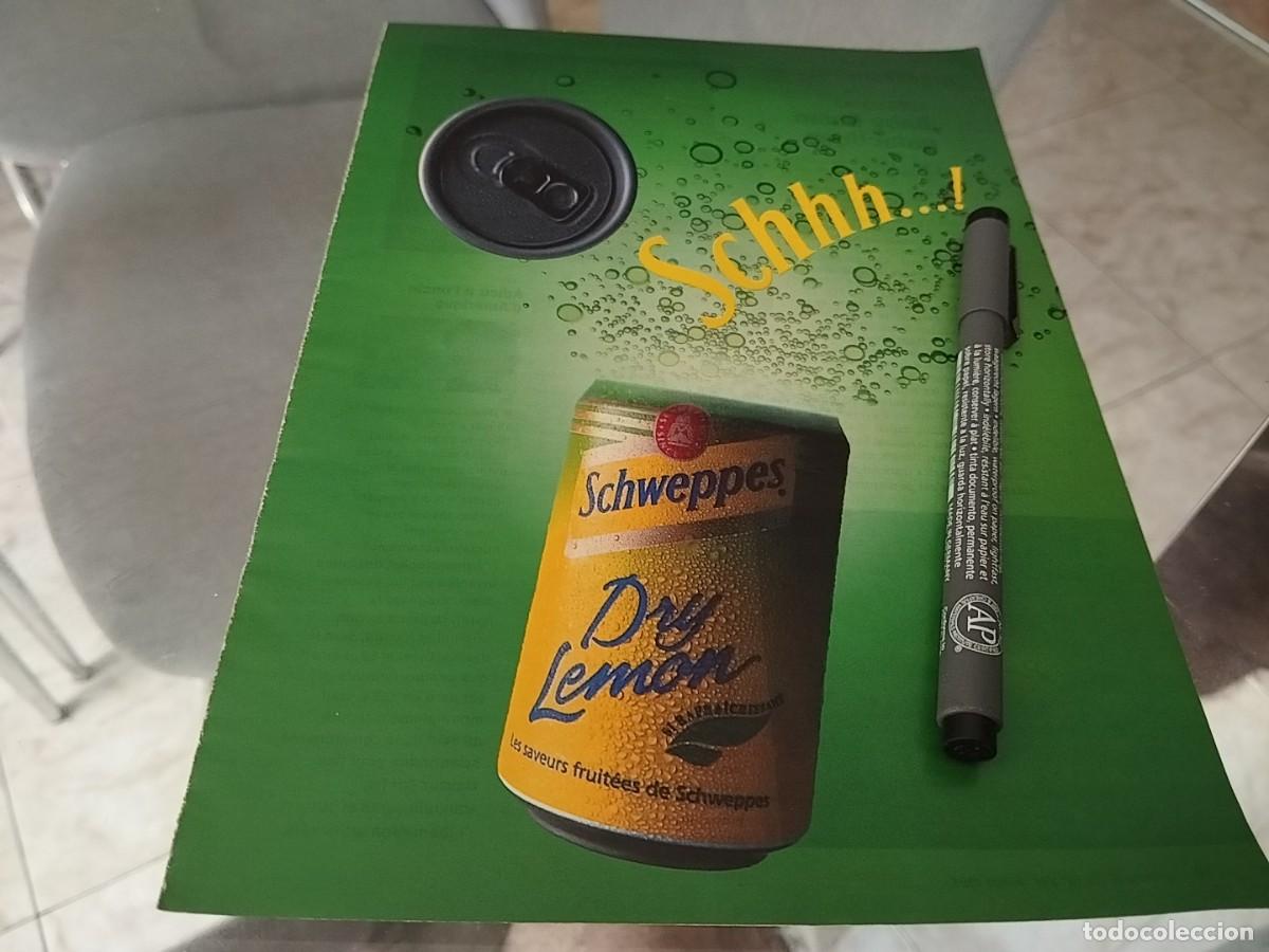 Coleccionismo de Coca-Cola y Pepsi: SCHWEPPES DRY LEMON ANUNCIO PUBLICIDAD REVISTA FRANCESA 1995 BINITO PARA ENMARCAR