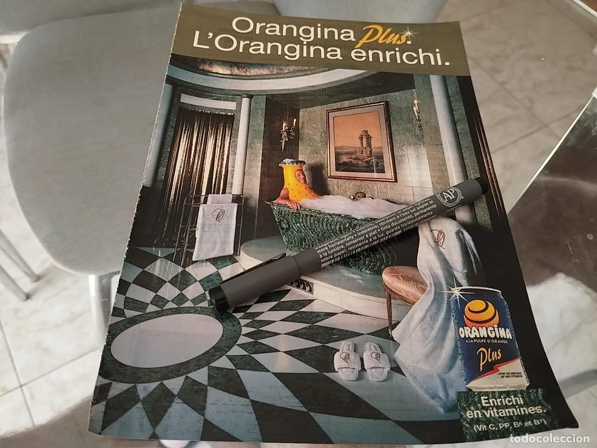 Coleccionismo de Coca-Cola y Pepsi: ORANGINA PLUS ANUNCIO PUBLICIDAD REVISTA FRANCESA 1995 BINITO PARA ENMARCAR