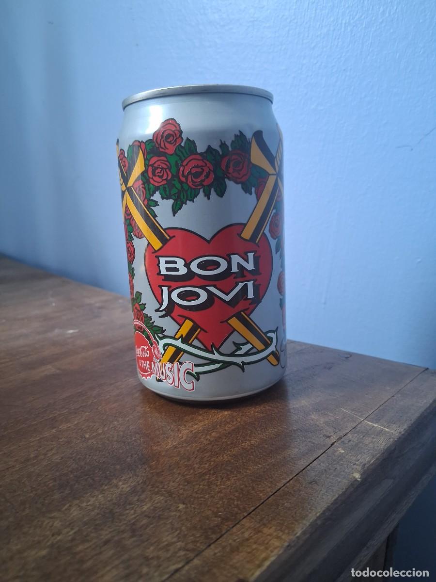 Coleccionismo de Coca-Cola y Pepsi: Lata Coca Cola is the Music Bon Jovi musica