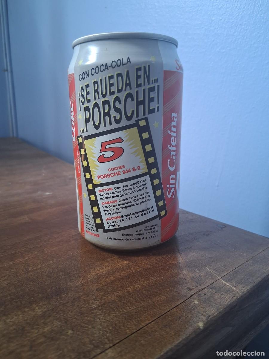 Coleccionismo de Coca-Cola y Pepsi: Lata refresco COCA COLA edici&oacute;n coche porsche 944 a&ntilde;o 1990 sin cafe&iacute;na
