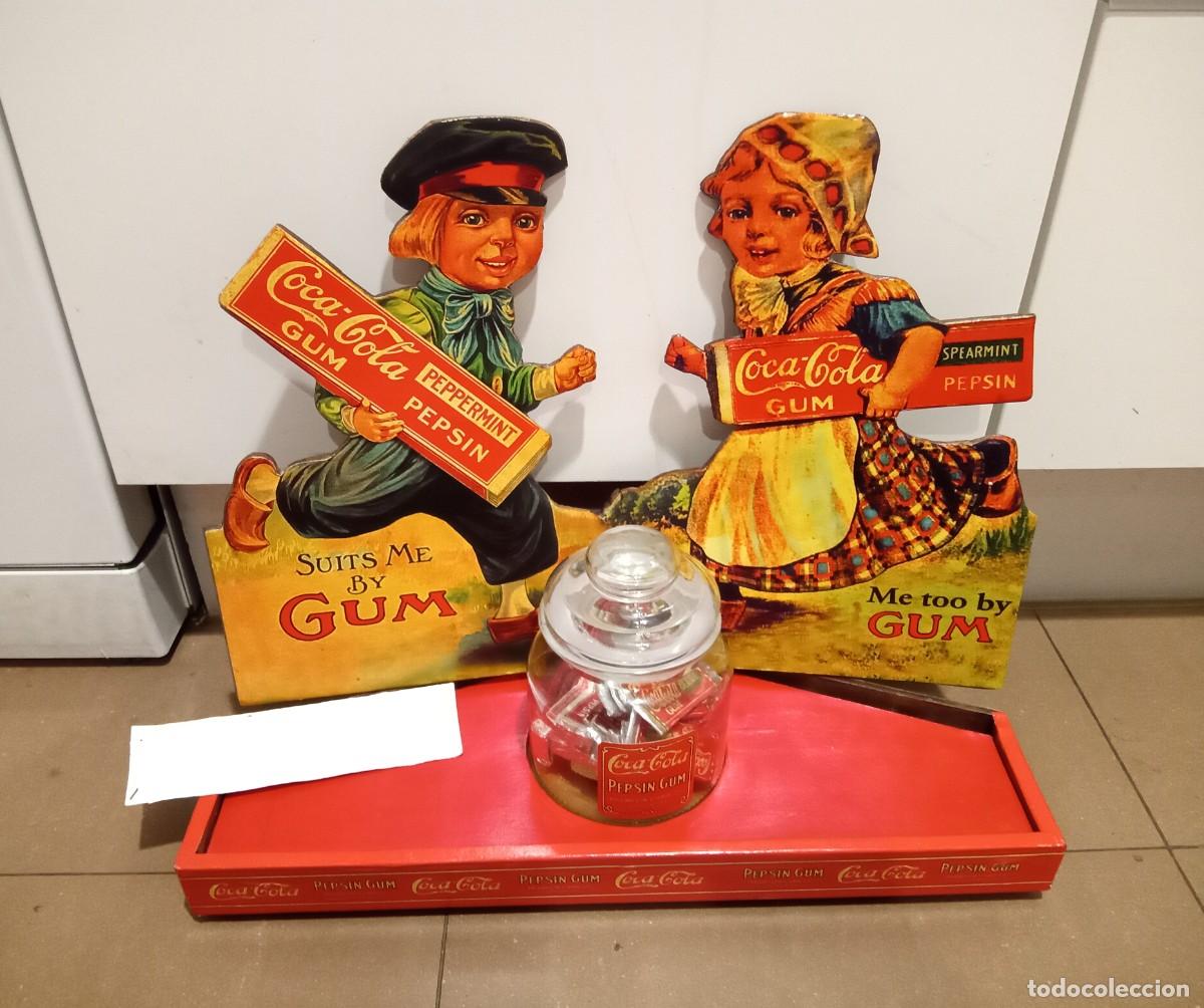 Collecting of Coca-Cola and Pepsi: EXPOSITOR DISPLAY MAQUETA FIGURA NI&Ntilde;OS COCA COLA CHICLES PEPSIN STICKS CHEWING GUM REPRODUCCI&Oacute;N