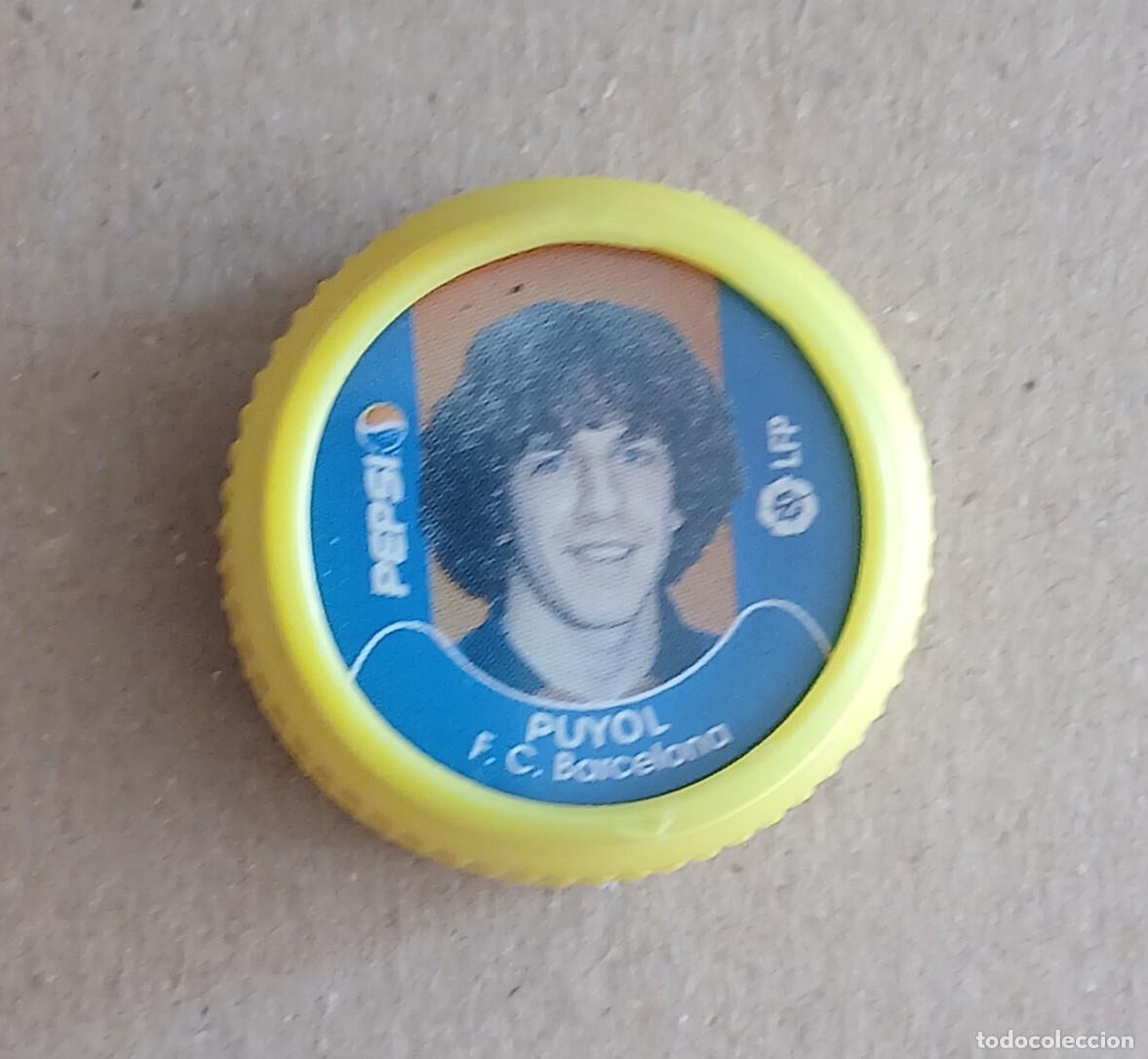 Coleccionismo de Coca-Cola y Pepsi: TAP&Oacute;N PUYOL BARCELONA PEPSI COLA LFP 2001-2002. Buen estado.