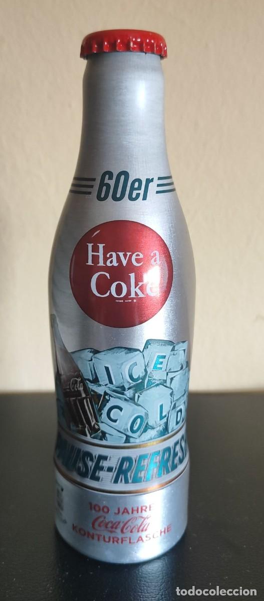 Coleccionismo de Coca-Cola y Pepsi: BOTELLA ALUMINIO COCA COLA A&Ntilde;OS '60 - ALEMANIA CONMEMORATIVA 100 A&Ntilde;OS COCA-COLA