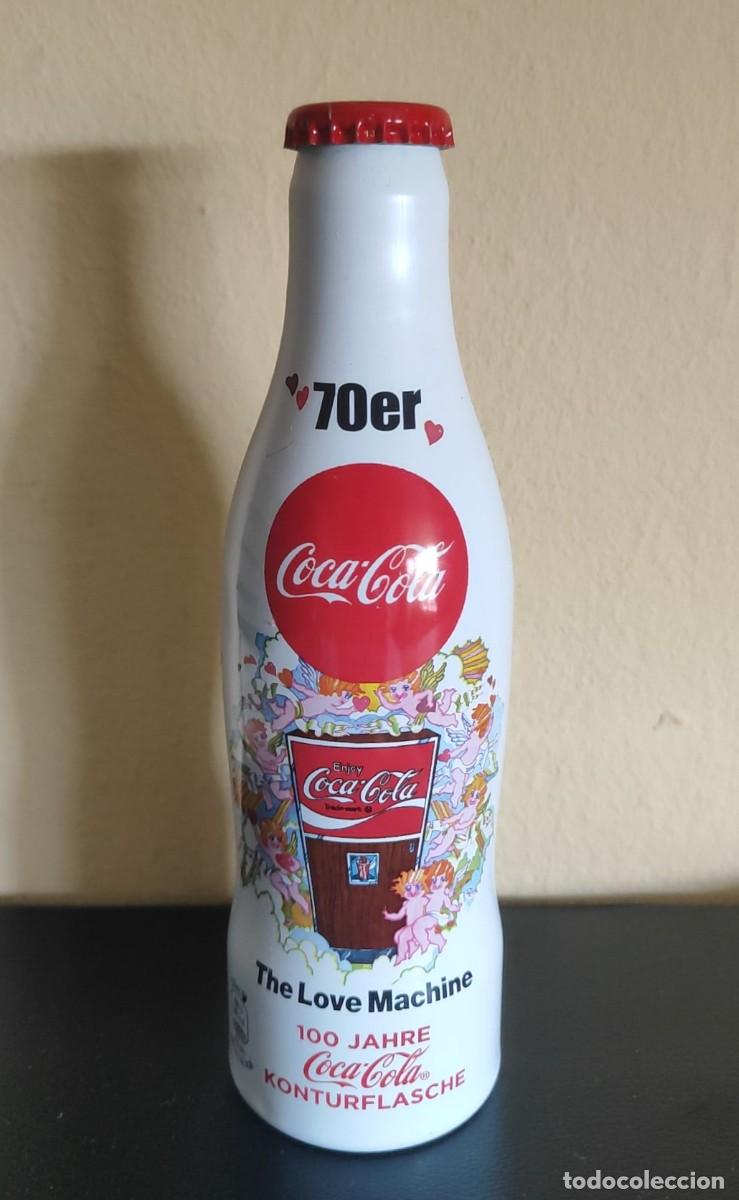 Coleccionismo de Coca-Cola y Pepsi: BOTELLA ALUMINIO COCA COLA A&Ntilde;OS '70 - ALEMANIA CONMEMORATIVA 100 A&Ntilde;OS COCA-COLA