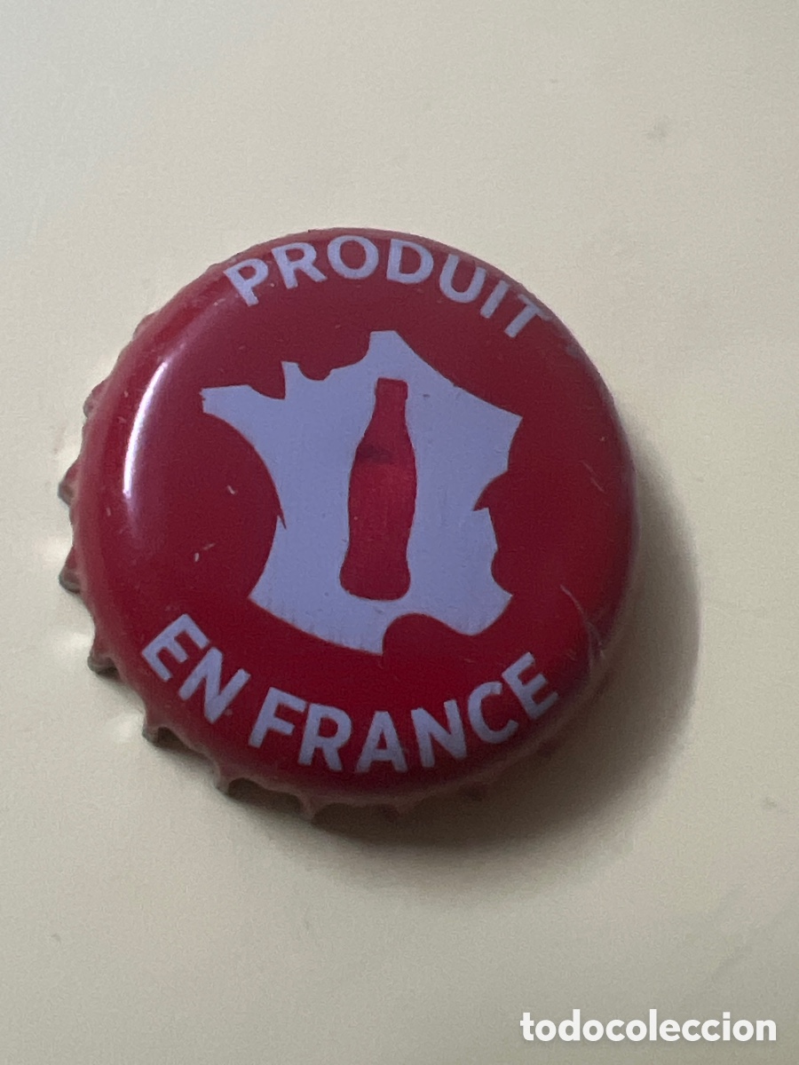 Coleccionismo de Coca-Cola y Pepsi: T4/X114/F4. CHAPA DE COCA COLA PRODUIT EN FRANCE ROJA