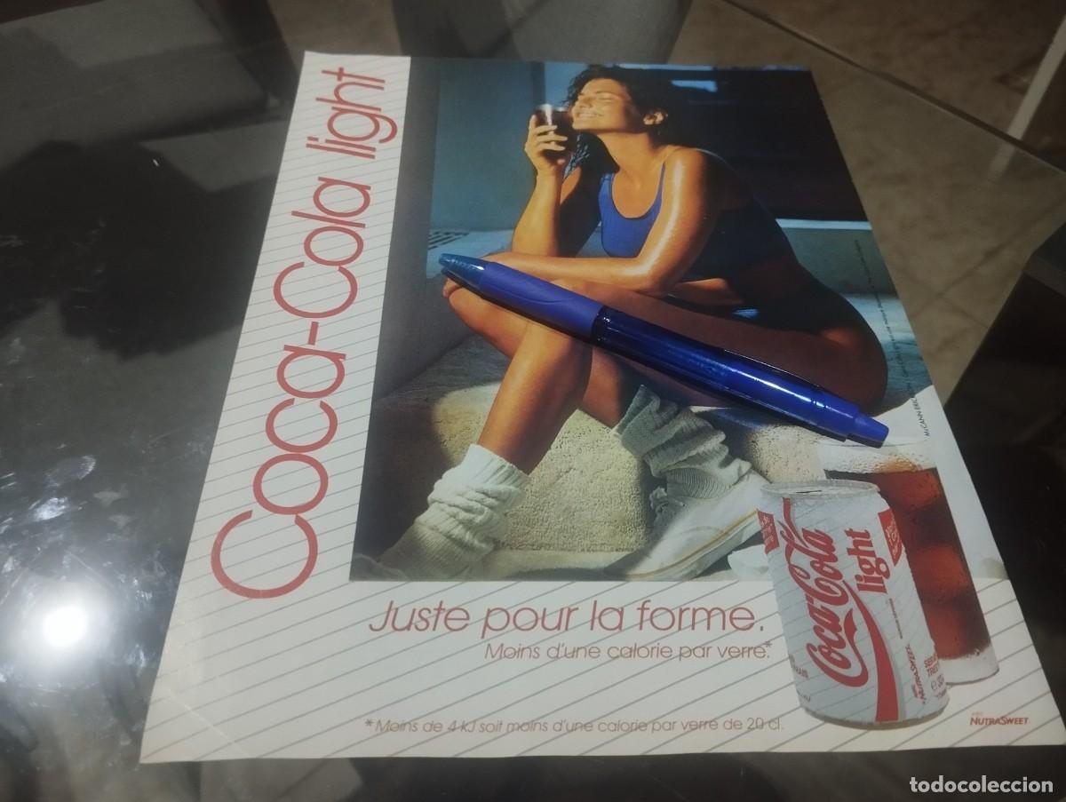 Coleccionismo de Coca-Cola y Pepsi: LATA COCA COLA LIGHT ANUNCIO PUBLICIDAD CLIPPING REVISTA FRANCESA 1989