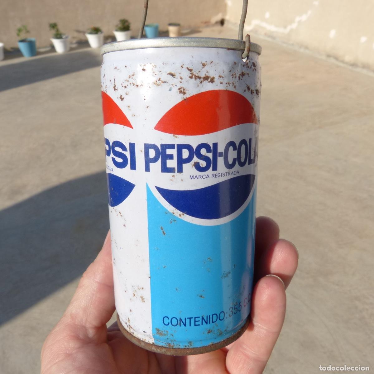 Coleccionismo de Coca-Cola y Pepsi: Lata de pepsi cola a&ntilde;os 70 siglo xx,