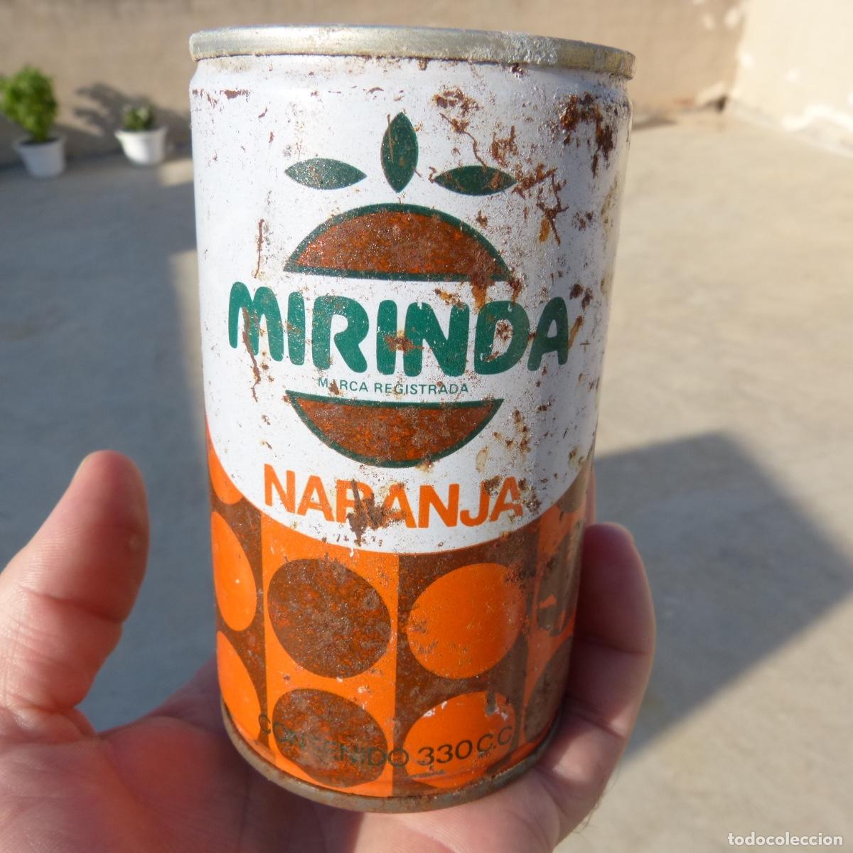 Coleccionismo de Coca-Cola y Pepsi: Lata de refresco mirinda, a&ntilde;os 70 siglo xx.