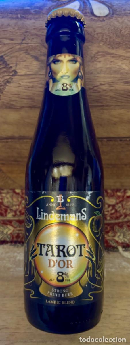 Coleccionismo de Coca-Cola y Pepsi: Botella de cerveza Lindemans inspirada en el Tarot D&rsquo;OR