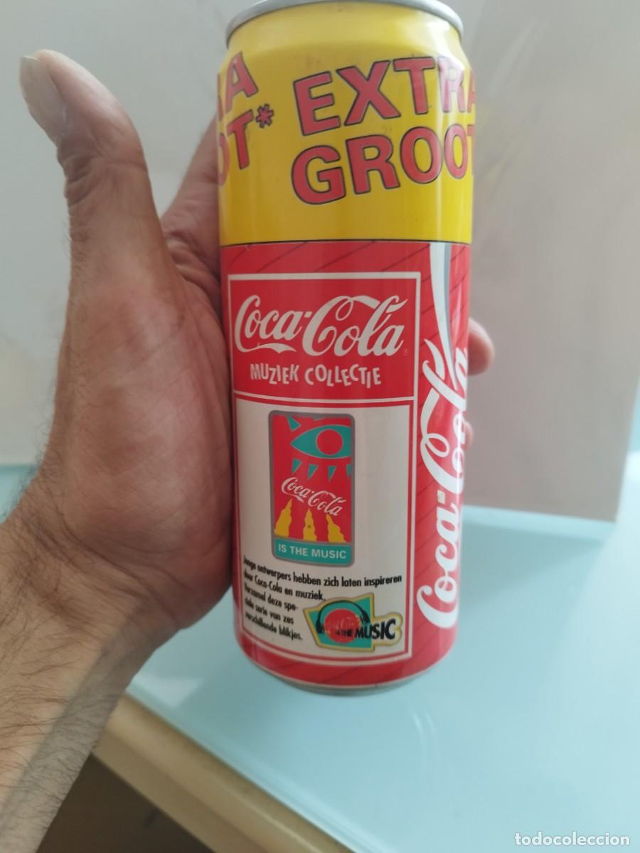 Coleccionismo de Coca-Cola y Pepsi: Lata vac&iacute;a de 500 ml Coca-Cola de la serie &rdquo;Muziek Collectie&rdquo; Is the Music, 1992-1993. Pa&iacute;ses bajos.
