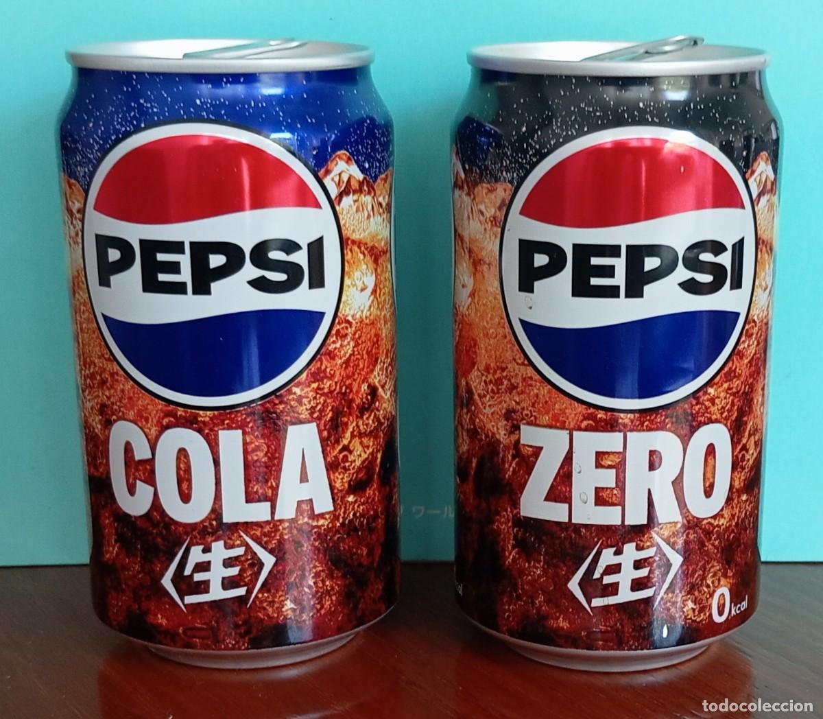 Coleccionismo de Coca-Cola y Pepsi: 2 latas vac&iacute;as Jap&oacute;n PEPSI COLA (Nama) Y ZERO