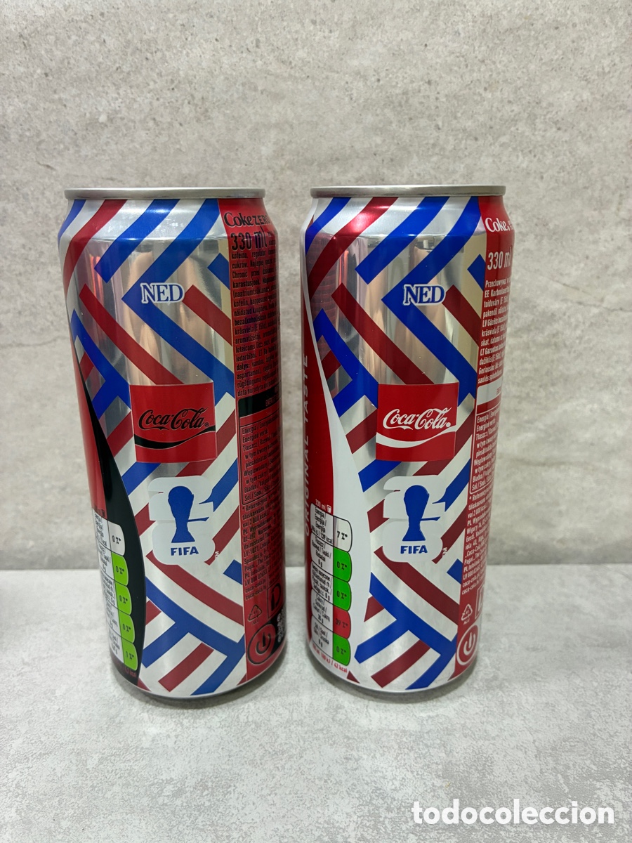 Coleccionismo de Coca-Cola y Pepsi: 2 latas Coca Cola NED de Polonia sin abrir