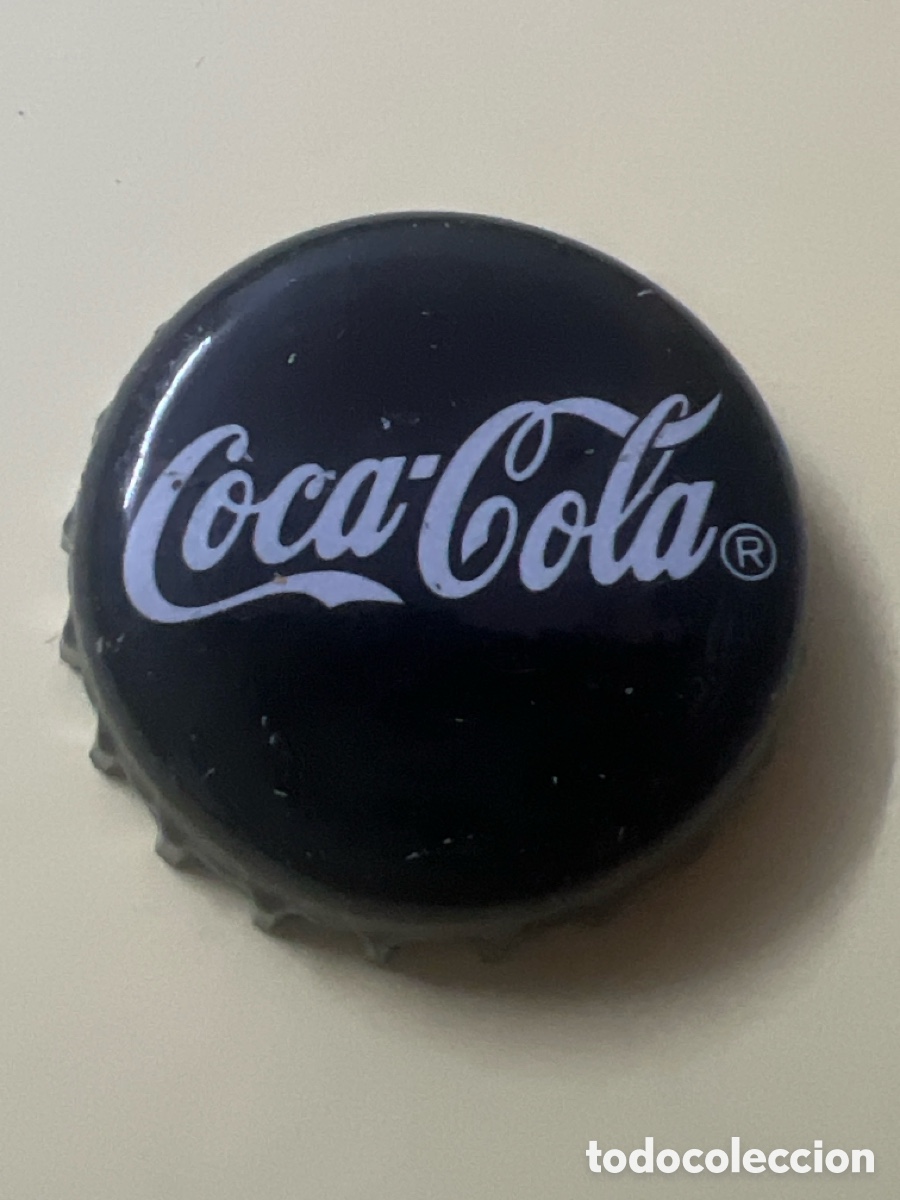 Coleccionismo de Coca-Cola y Pepsi: T4/X130/B4. Chapa Coca Cola Negra Cap Negro
