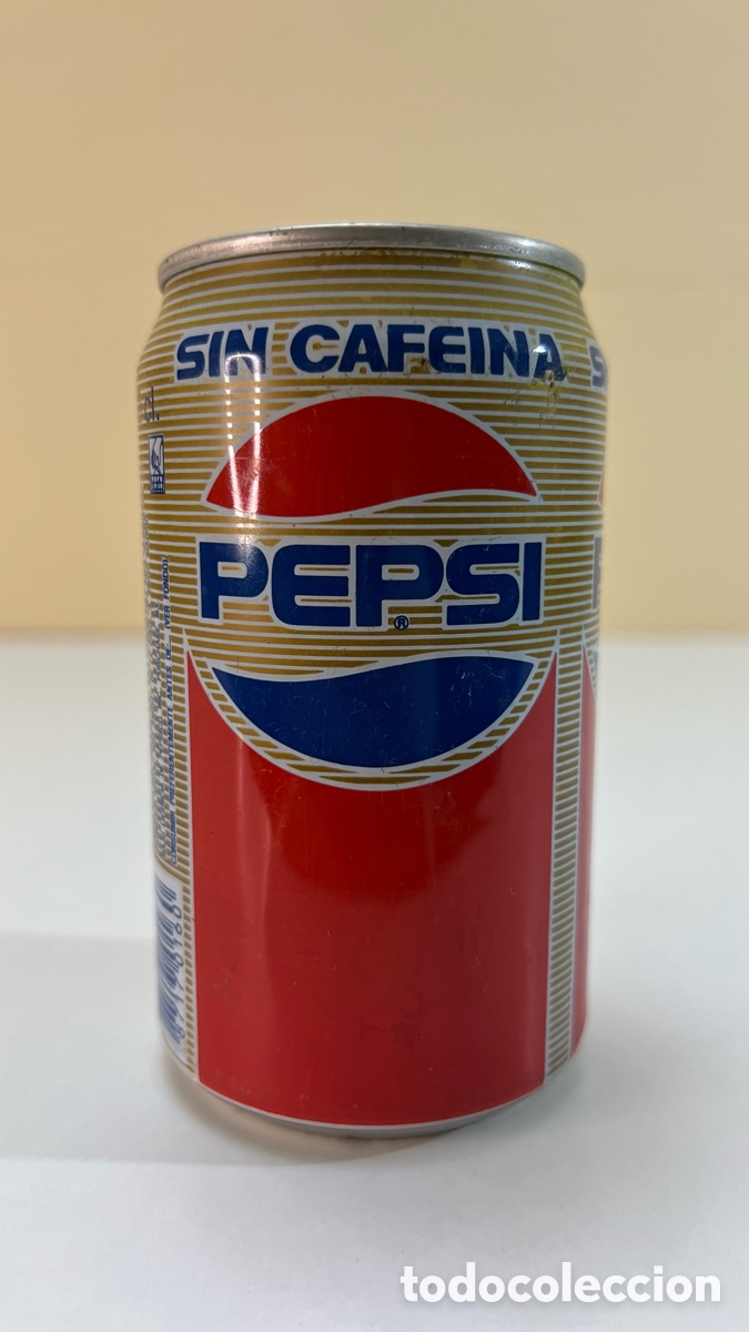 Coleccionismo de Coca-Cola y Pepsi: Lata antigua PEPSI SIN CAFEINA de 33 cl a&ntilde;o 1989 Espa&ntilde;a can