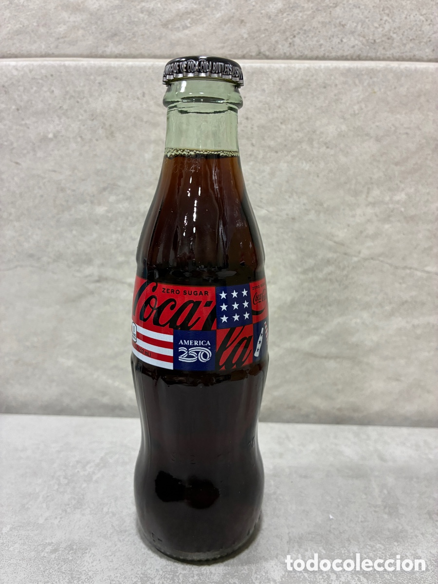Coleccionismo de Coca-Cola y Pepsi: Botella coca cola zero edici&oacute;n limitada America 250