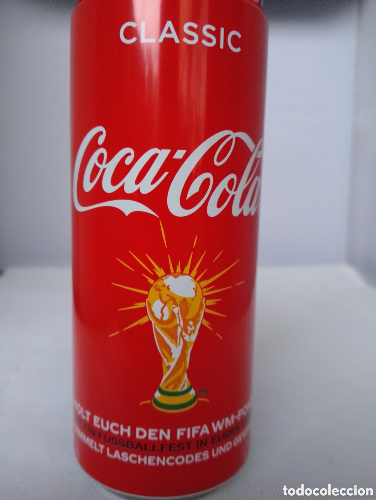 Coleccionismo de Coca-Cola y Pepsi: Lata Vac&iacute;a Cocacola Exponsor FIFA 2018