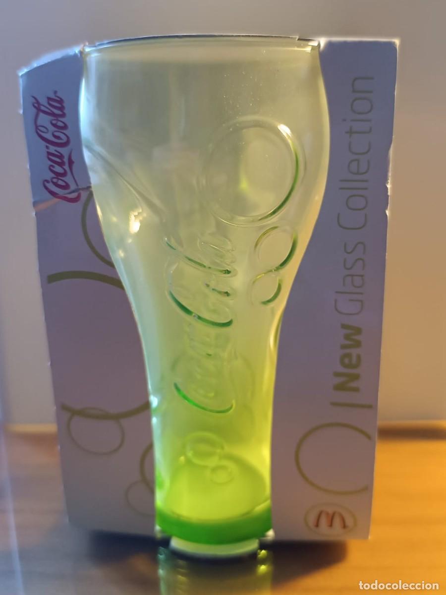 Coleccionismo de Coca-Cola y Pepsi: VASO VERDE LUMINARC COCA-COLA - NEW GLASS COLLECTION - OBSEQUIO DE MCDONALD'S - 2010 - NUEVO.