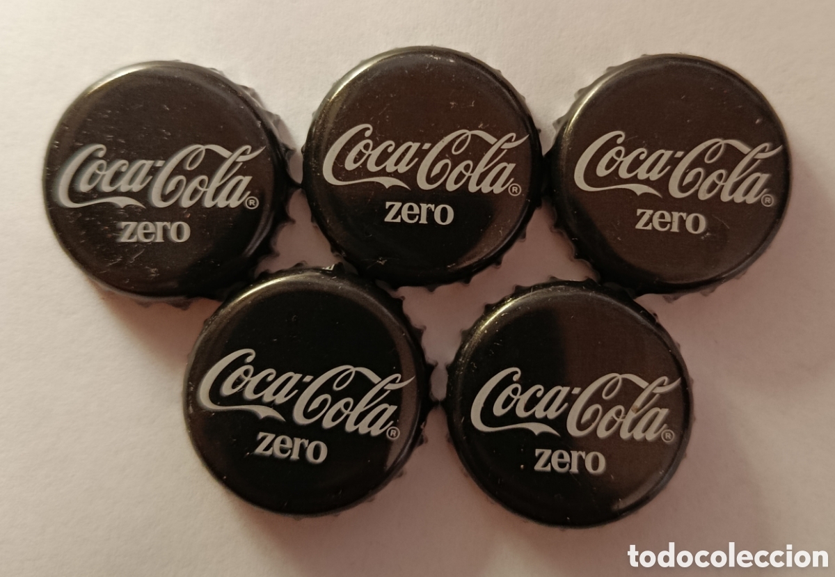 Coleccionismo de Coca-Cola y Pepsi: LOTE CHAPAS COCA-COLA ZERO - Foto 1