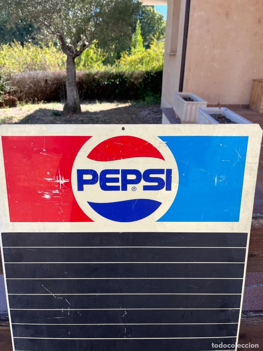 Coleccionismo de Coca-Cola y Pepsi: Pepsi, pizarra de bar, - Foto 2