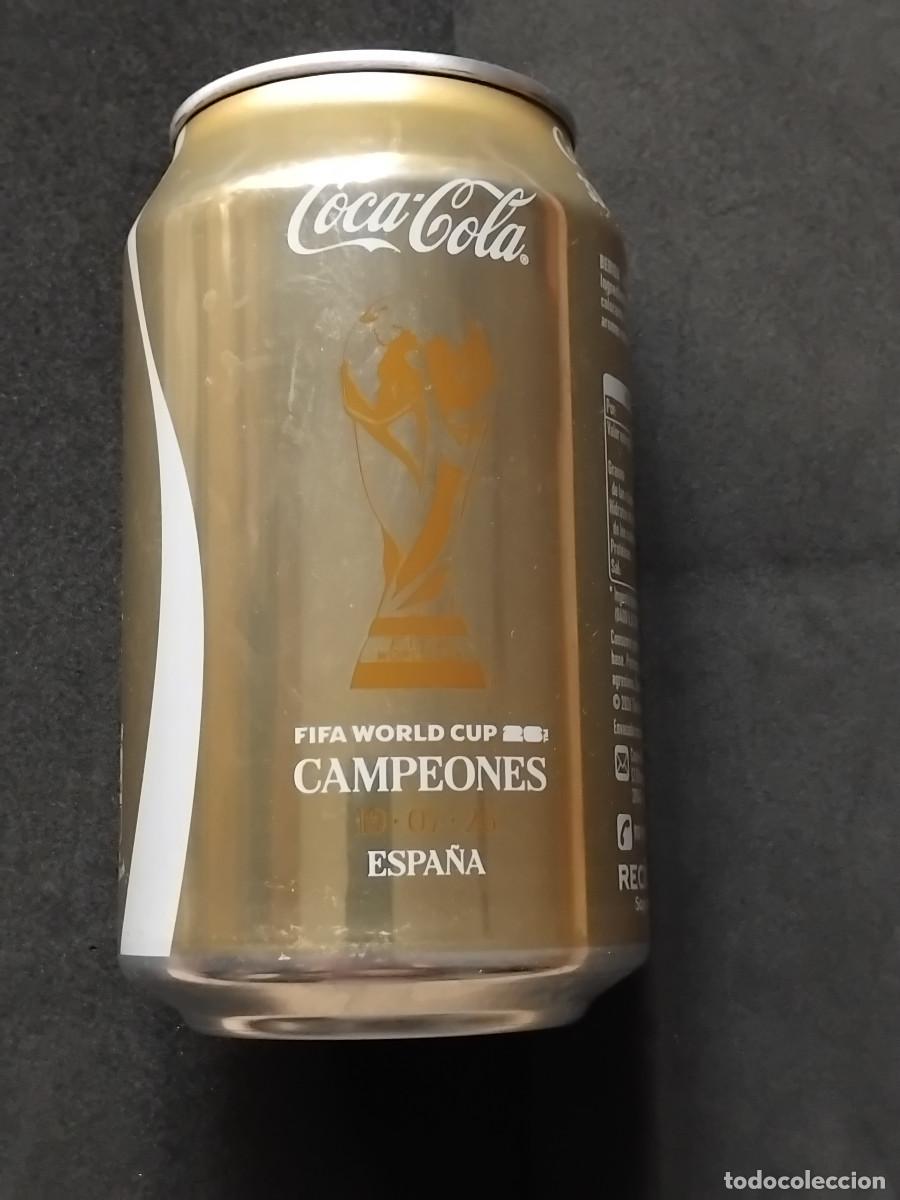 Coleccionismo de Coca-Cola y Pepsi: Lata Coca Cola Dorada Campeones del mundo Mundial 2026 Vac&iacute;a Bote