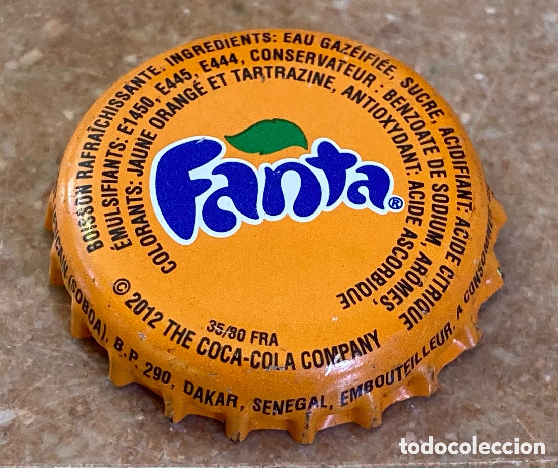Coleccionismo de Coca-Cola y Pepsi: BOTTLE CAP CHAPA CAPSULE TAP&Oacute;N CORONA TAPPI SODA REFRESCO FANTA ORANGE.SENEGAL--LOTE N.533--CARMANJO
