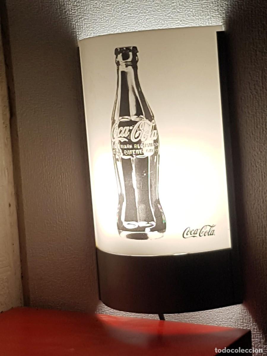 Coleccionismo de Coca-Cola y Pepsi: APLIQUE LUMINOSO DE PARED PUBLICIDAD COCA-COLA 25,5 X 15,5 CM.