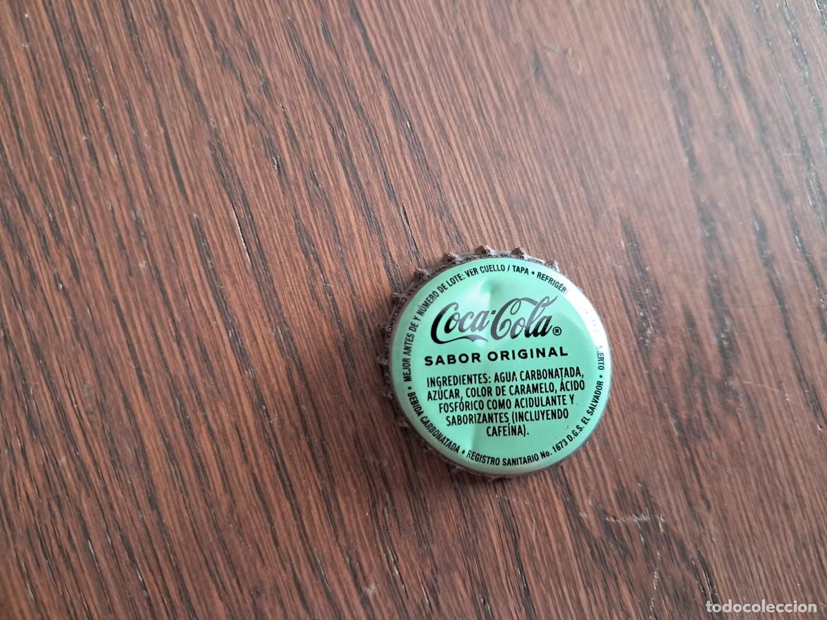 Coleccionismo de Coca-Cola y Pepsi: chapa tap&oacute;n corona de coca cola, sabor original, El Salvador.