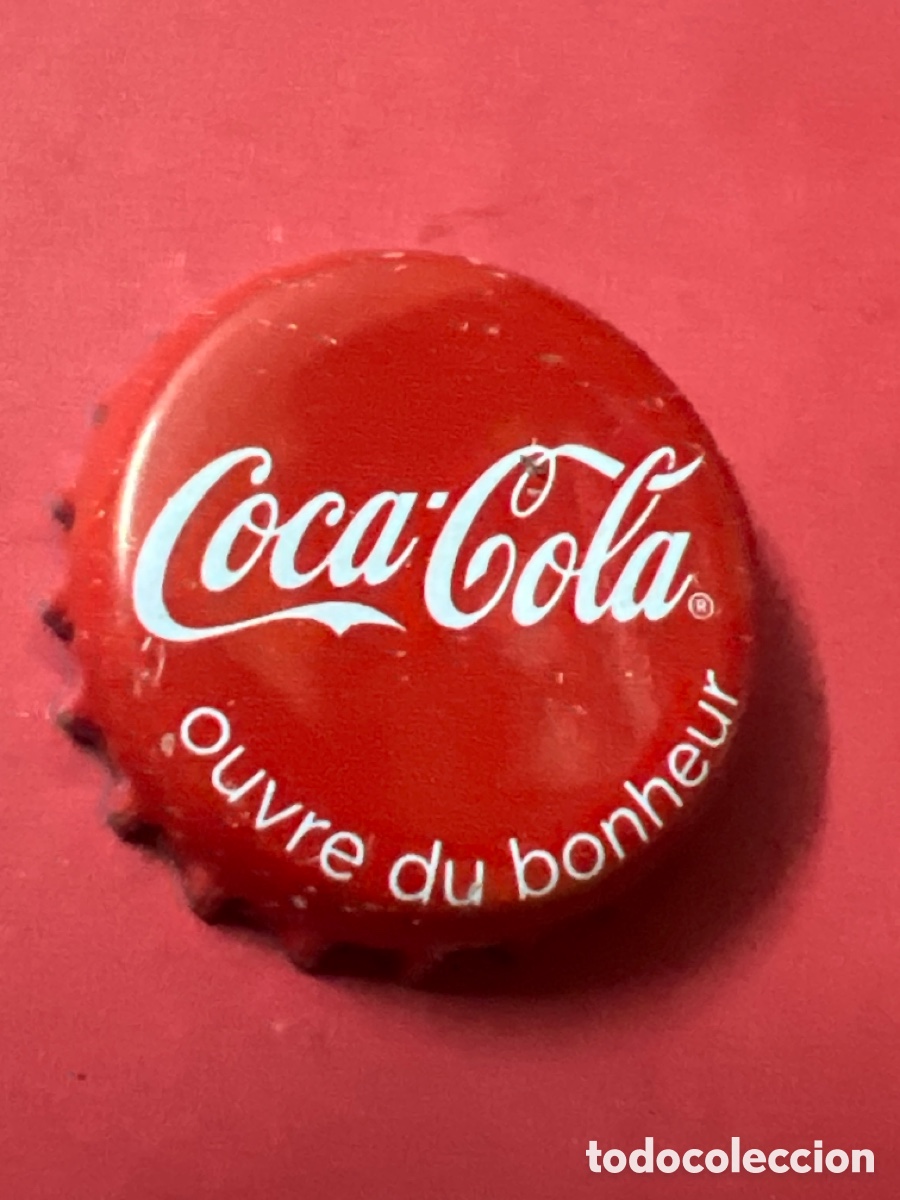 Collecting of Coca-Cola and Pepsi: T4/ 124/C4. CHAPA COLA COLA - FRANCIA - Soda/Refresco -Coca-Cola Ouvre du Bonheur