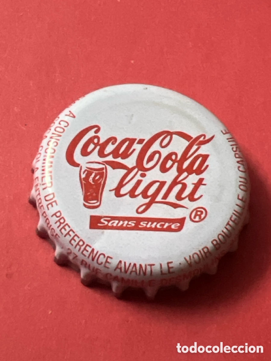 Collecting of Coca-Cola and Pepsi: T4/X124/C6. CHAPA - COCA COLA LIGHT SANS SUCRE - FRANCIA -