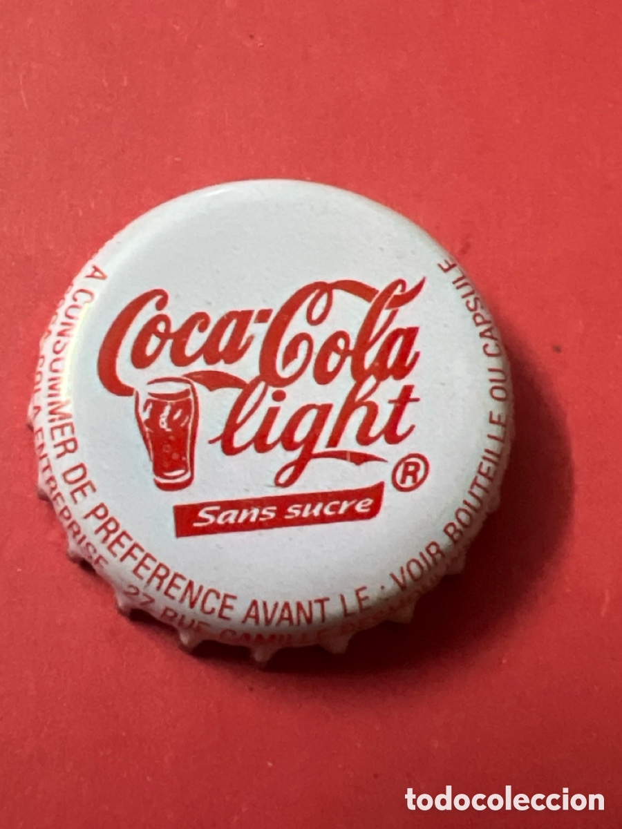 Coleccionismo de Coca-Cola y Pepsi: T4/X124/D4. CHAPA - COCA COLA LIGHT SANS SUCRE - FRANCIA -