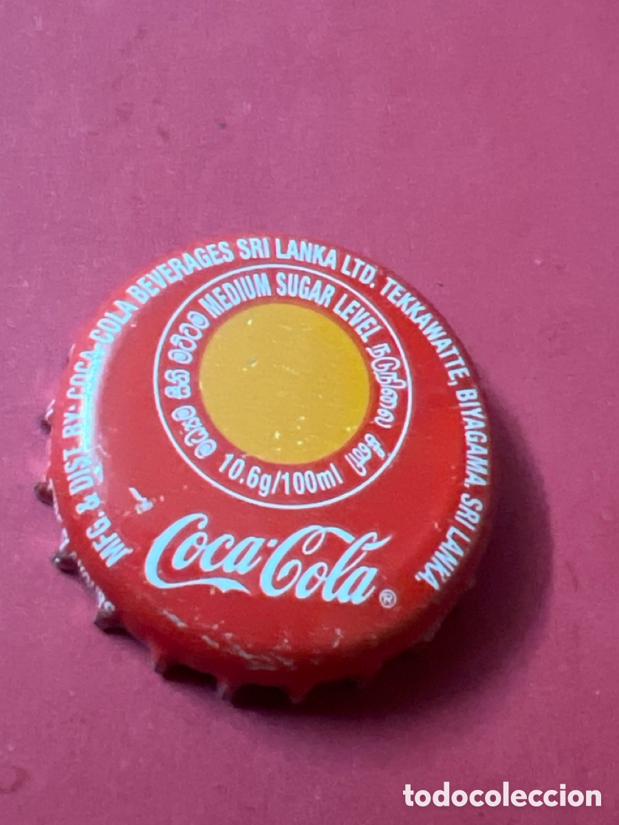 Coleccionismo de Coca-Cola y Pepsi: T4/X124/F3. CHAPA - Soda/Refresco - Sri Lanka - COCA COLA