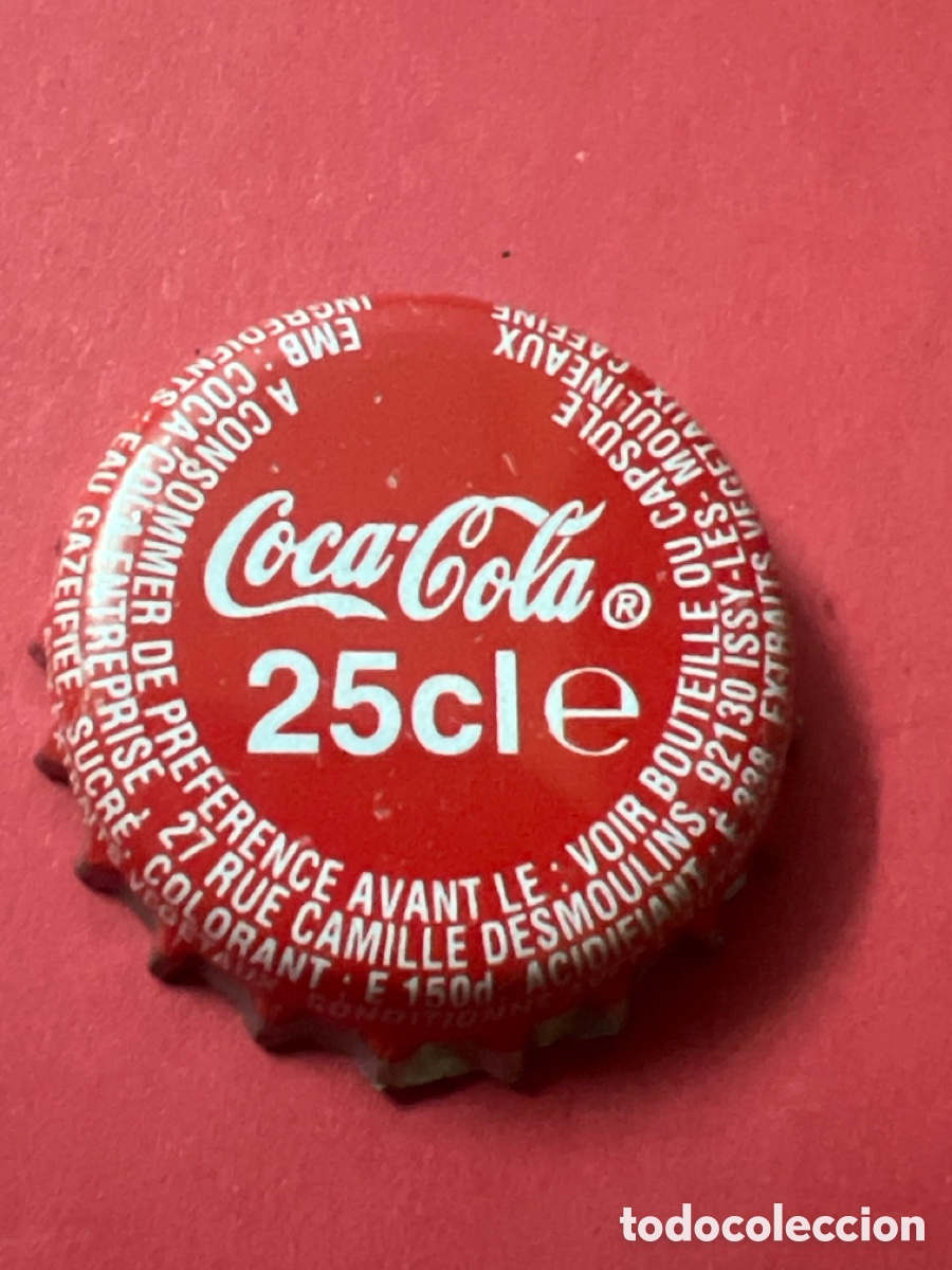 Coleccionismo de Coca-Cola y Pepsi: T4/X124/F4. CHAPA COCA COLA - Soda/Refresco - Francia