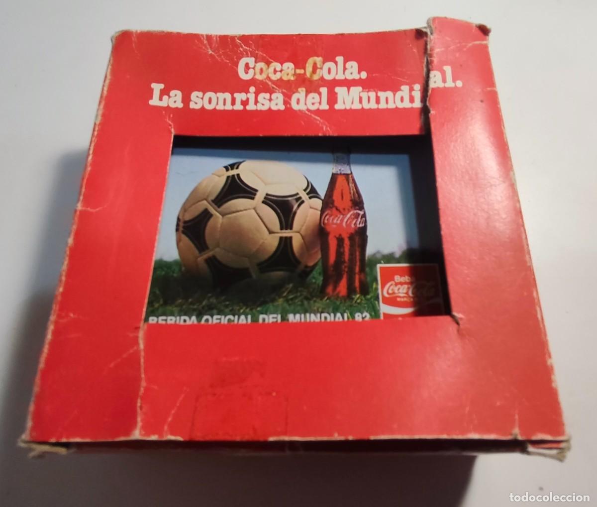 Coleccionismo de Coca-Cola y Pepsi: 6 POSAVASOS METAL COCA COLA MUNDIAL 82 - LA SONRISA DEL MUNDIAL - COLECCION COMPLETA - FOTOS AD.
