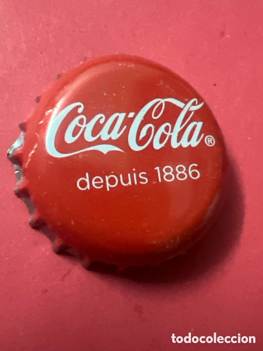 Coleccionismo de Coca-Cola y Pepsi: T4/X122/E2. CHAPA - Soda/Refresco - FRANCIA - Coca-Cola depuis 1886