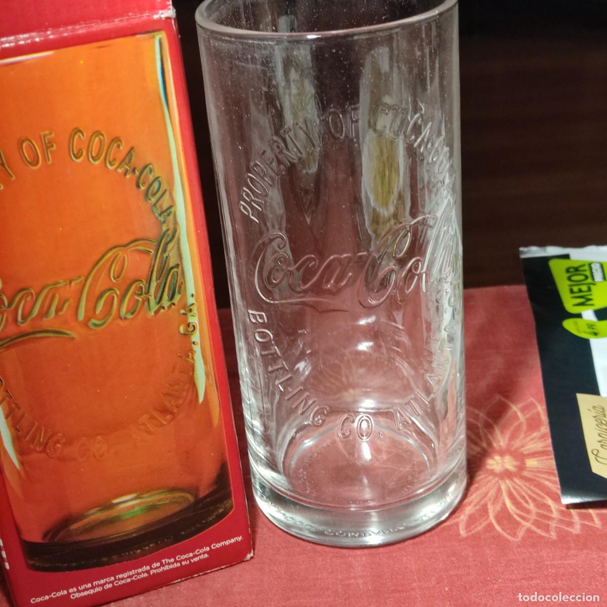 Coleccionismo de Coca-Cola y Pepsi: VASO COCA COLA CONMEMORATIVO DE CRISTAL GRUESO - PROPERTY OF COCA COLA BOTTLING CO. ATLANTA.